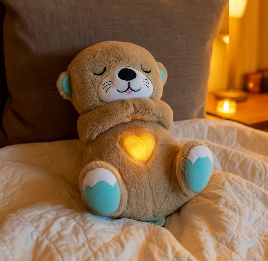 Breathing Plush Sleep Aid Teddy Bear Soft Toy with Soothing Sounds for Anxiety Relief & Relaxation
