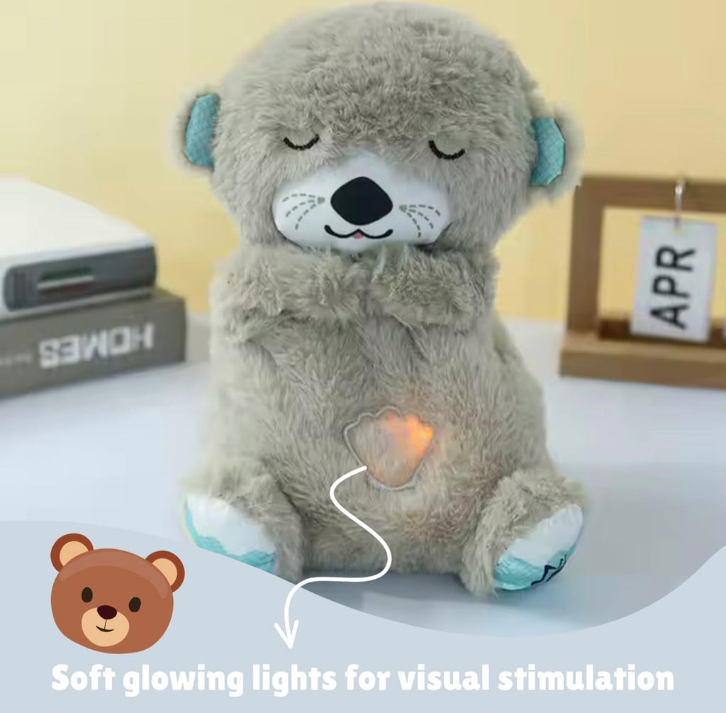 Breathing Plush Sleep Aid Teddy Bear Soft Toy with Soothing Sounds for Anxiety Relief & Relaxation