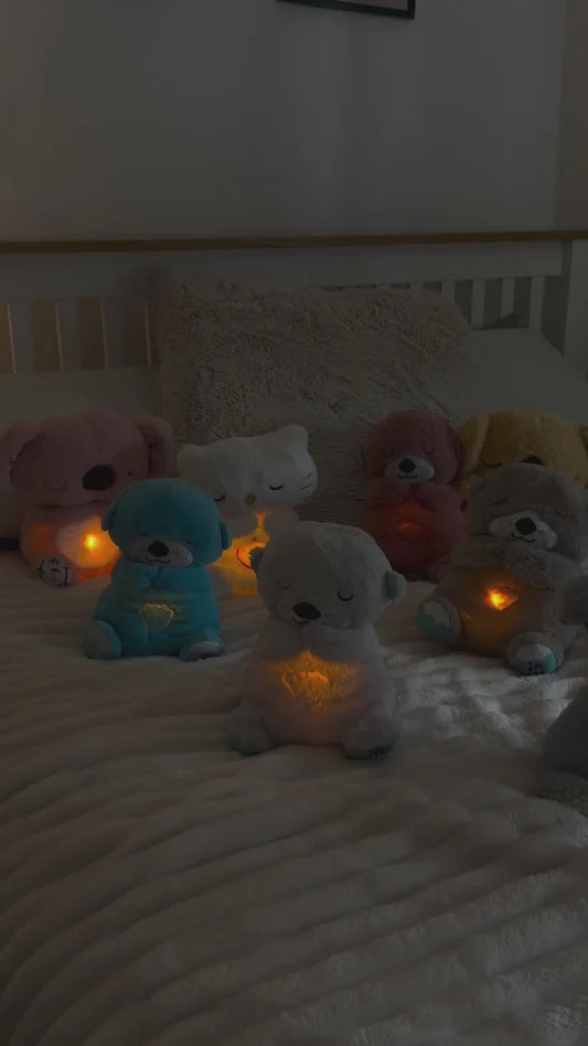 Breathing Plush Sleep Aid Teddy Bear Soft Toy with Soothing Sounds for Anxiety Relief & Relaxation