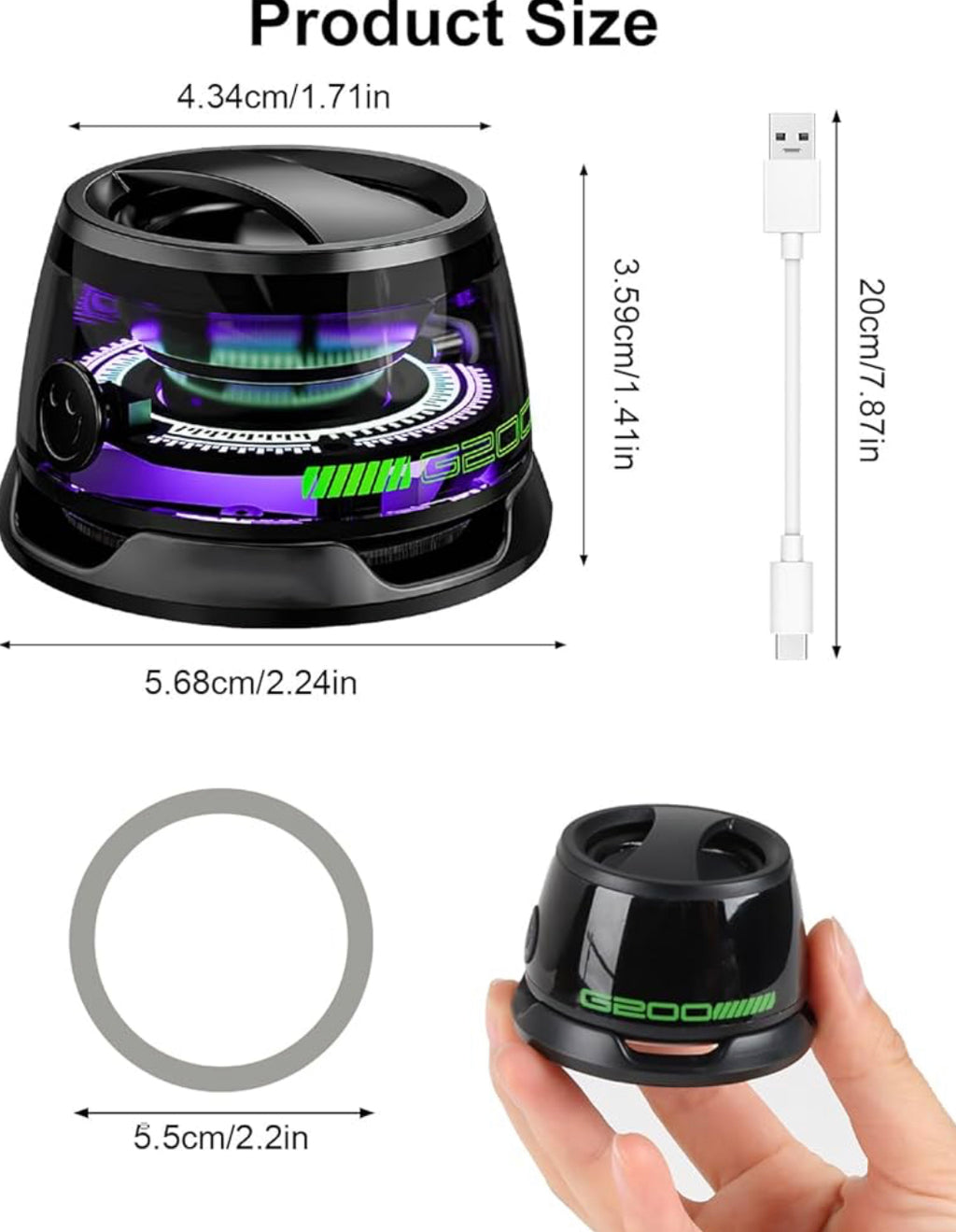 G200 Magnetic Bluetooth Speaker