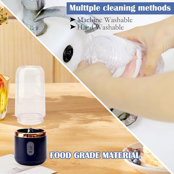 Portable Blender Electric Juicers Fruit Mixers USB Rechargeable