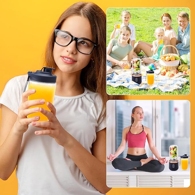 Portable Blender Electric Juicers Fruit Mixers USB Rechargeable