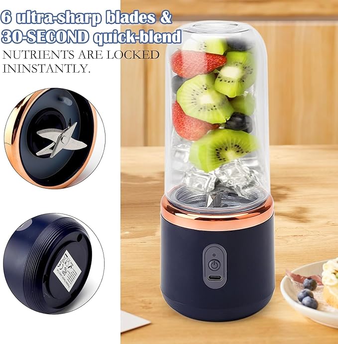 Portable Blender Electric Juicers Fruit Mixers USB Rechargeable